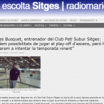 Entrevista a Carles Busquet, entrenador del  CPS sitges (Ràdio Maricel 8/6/2020)